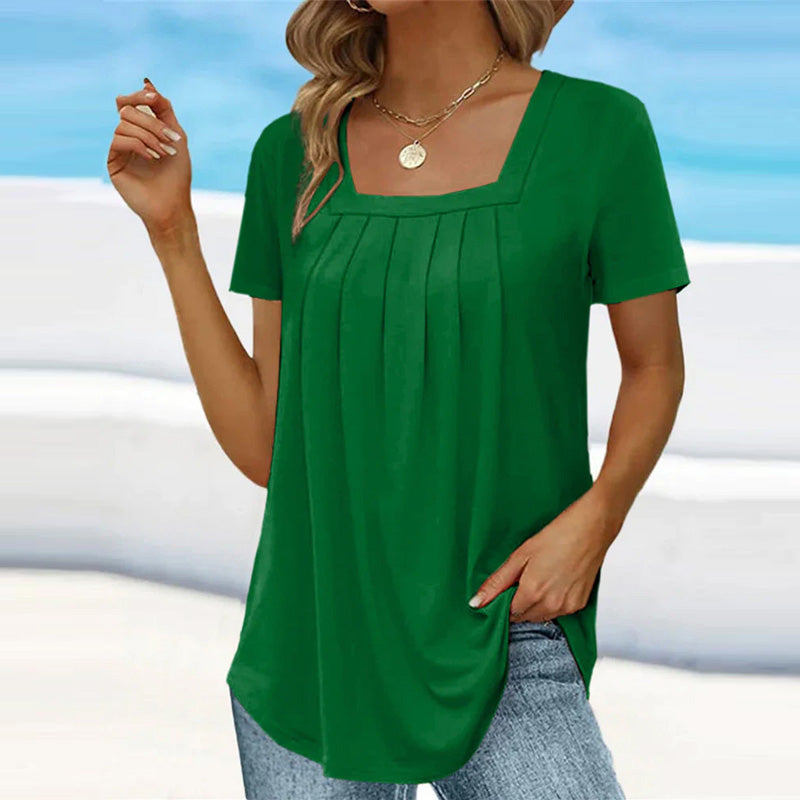 Brenda™ | Elegant Pleated Blouse
