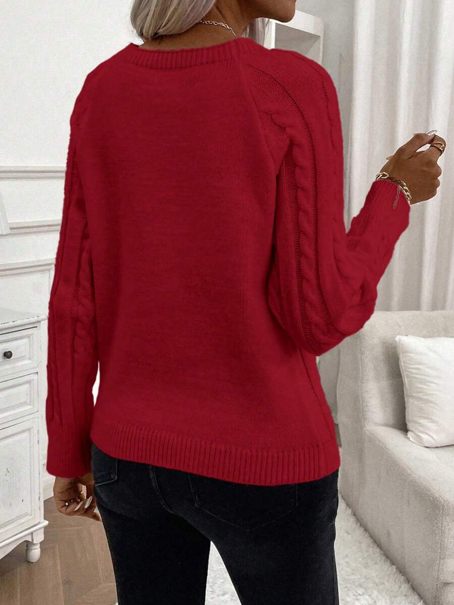 Betsy™ | Button-Detail Cable Jumper
