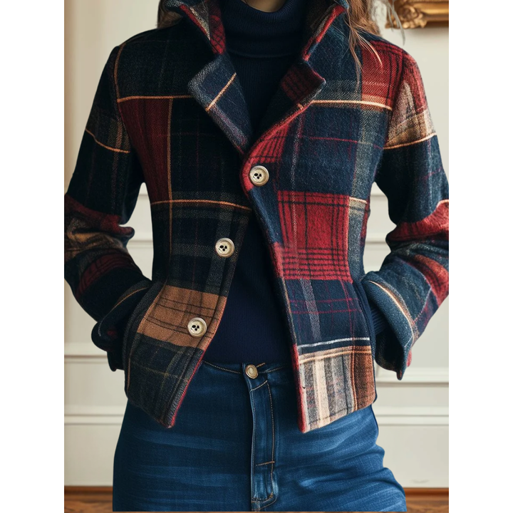 Francesca™ | Classic Plaid Wool Jacket