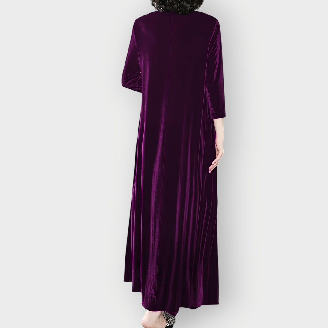 Carina™ | Luxe Velvet Flow Maxi Dress
