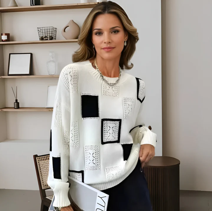 Margot™| Patchwork Sweater
