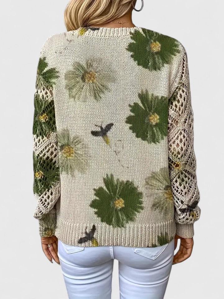 Ellie™ | Elegant Floral Pullover