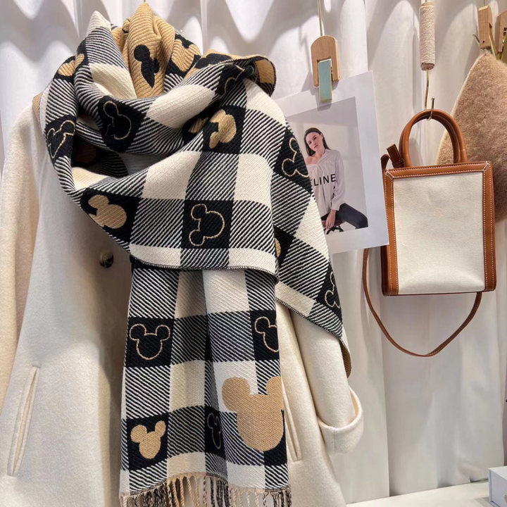ZOLANI™ | Comfy Warm Plaid Double Side Tassel Scarf