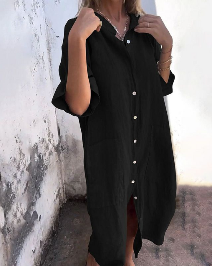 Valerie™ | Boho Shirt Dress