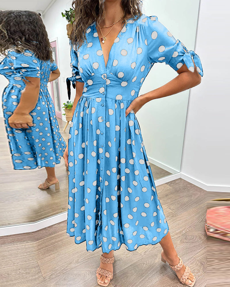 Bailey™ | Elegant Polka Dot Dress
