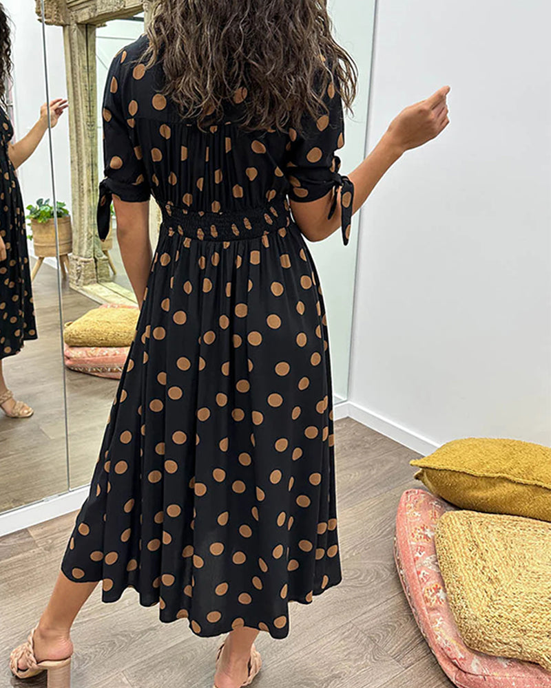Bailey™ | Elegant Polka Dot Dress