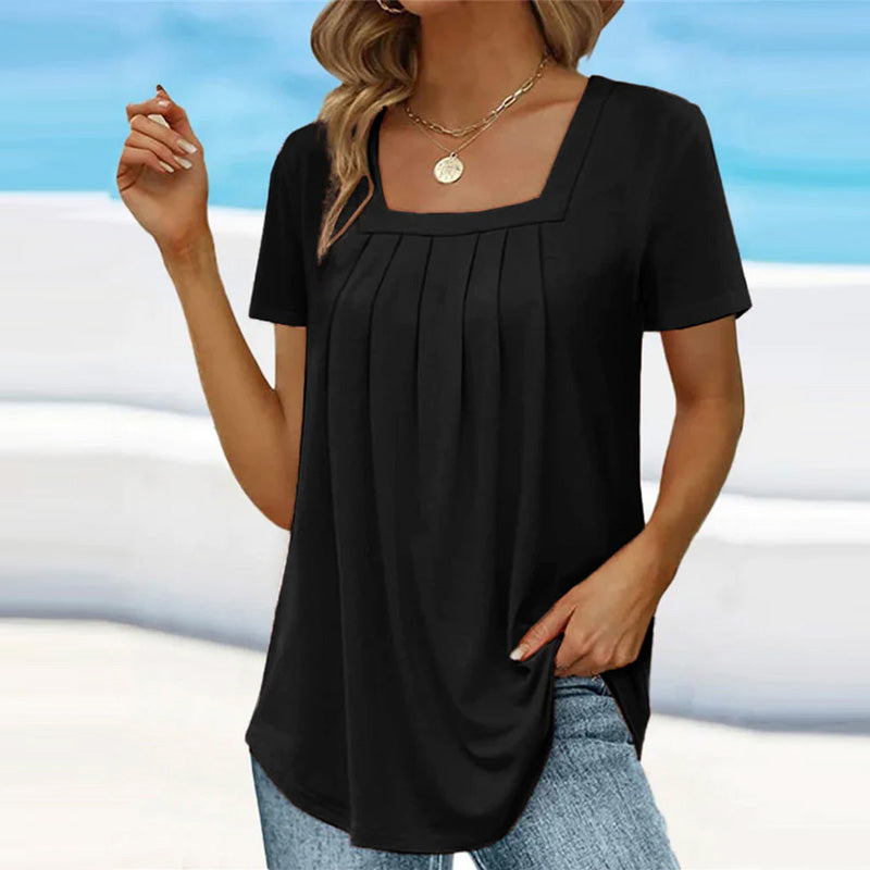 Brenda™ | Elegant Pleated Blouse