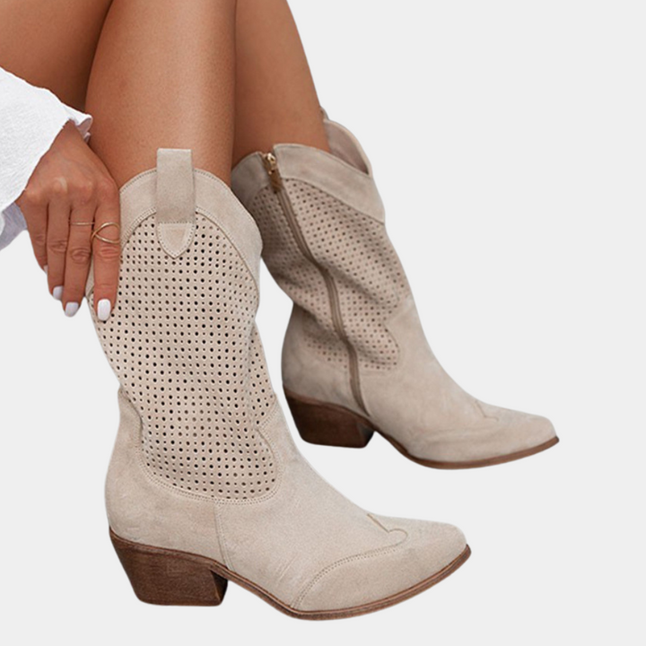 Natalie™ | Cowboy Style Orthopedic Boots