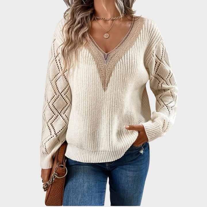 Paisley™ | Solid V Neck Sweater