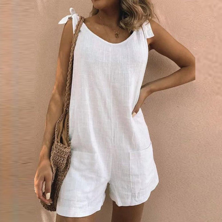 Shirley™ | Bow Strap Pocket Playsuit