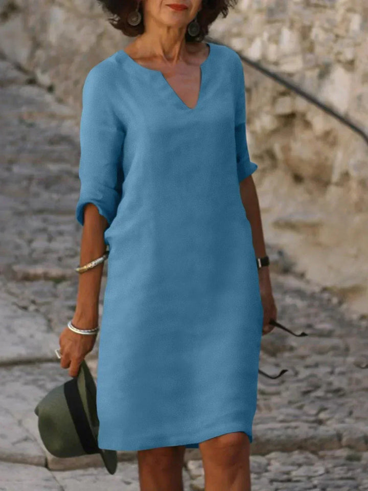 Skylar™ | Elegant Dress with V-Neck
