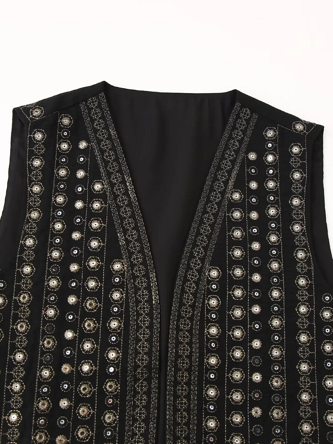 Celestia™ | Sequin Pattern Boho Vest