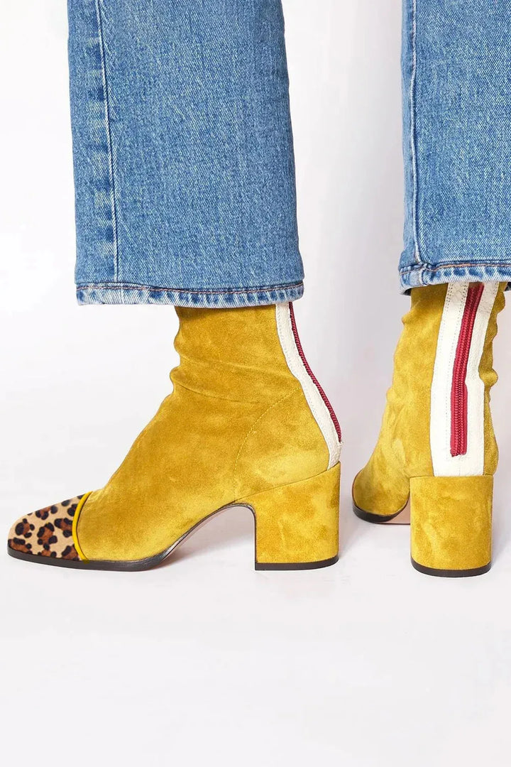 Scarlett™ | Square toe heeled boots