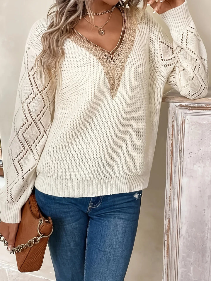 Paisley™ | Solid V Neck Sweater