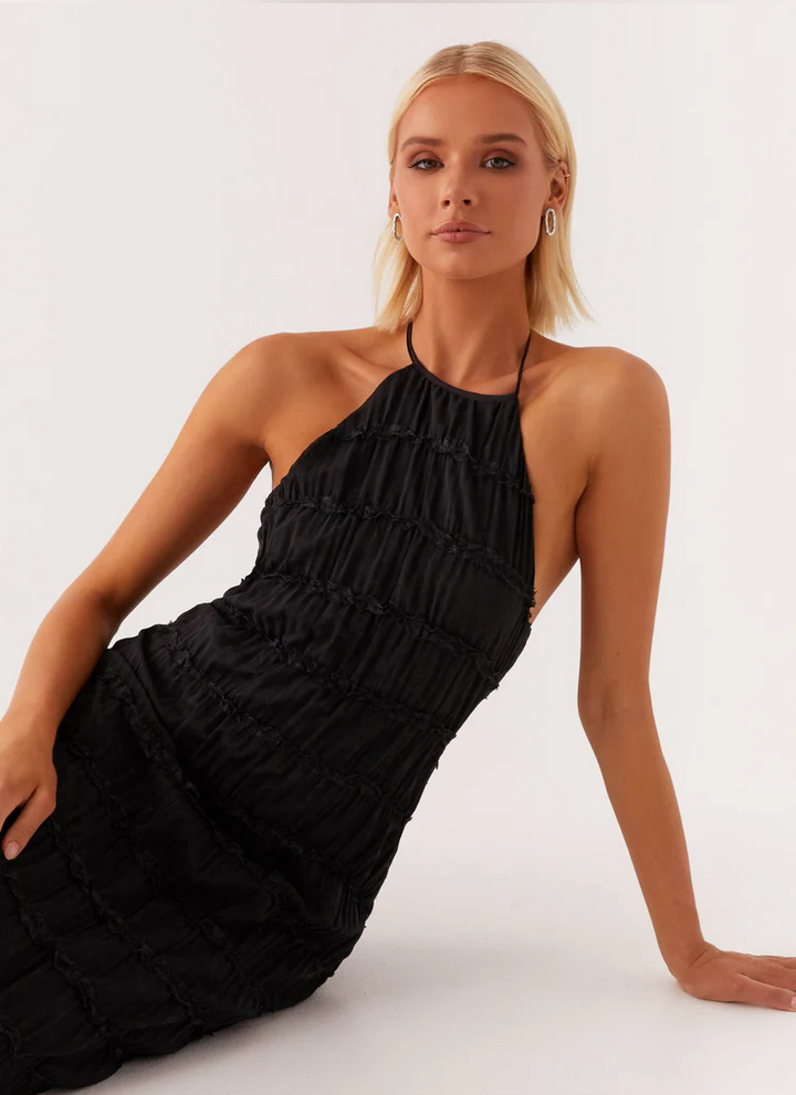 Jolene™ | Elegant Halter Maxi Dress