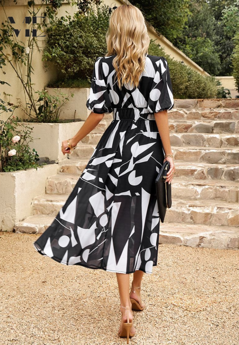 Monica™ | Elegant Floral Dress