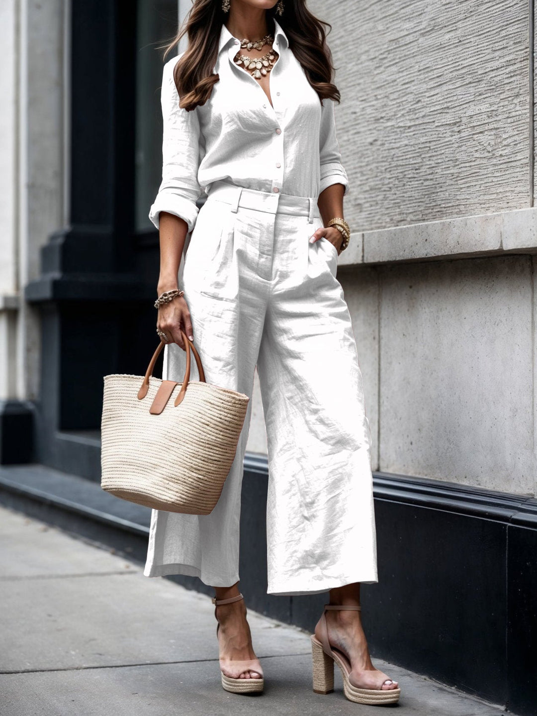 Kayla™ | Capri Pants and Loose Shirt Set