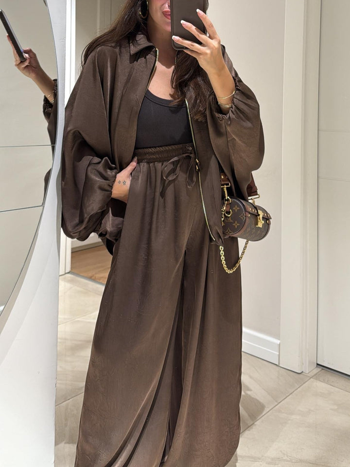 Maribel™ | Jacket + Drawstring Pants Casual Two-piece Suit