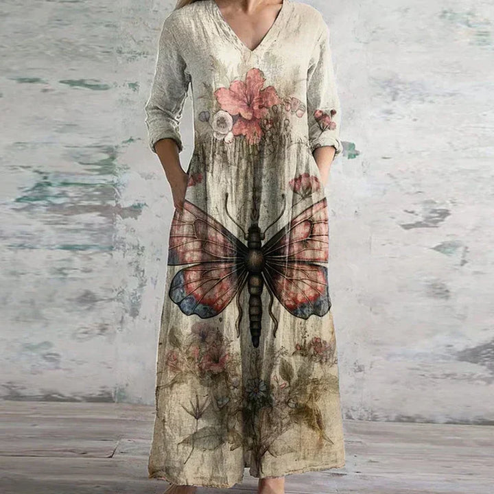 Kristen™ | Elegant Retro Maxi Dress