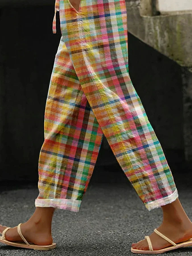 Valerie™ | Comfortable Checkered Pants