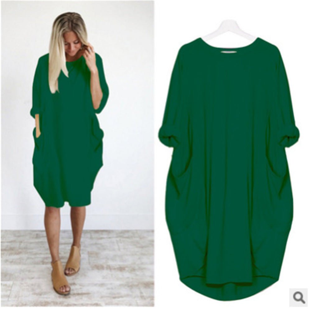 Gina™ | Elegant Pocket Dress