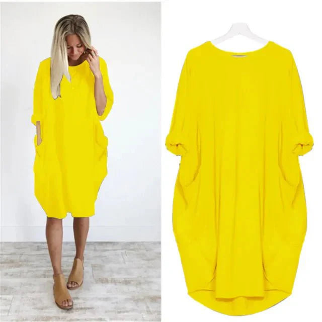 Gina™ | Elegant Pocket Dress
