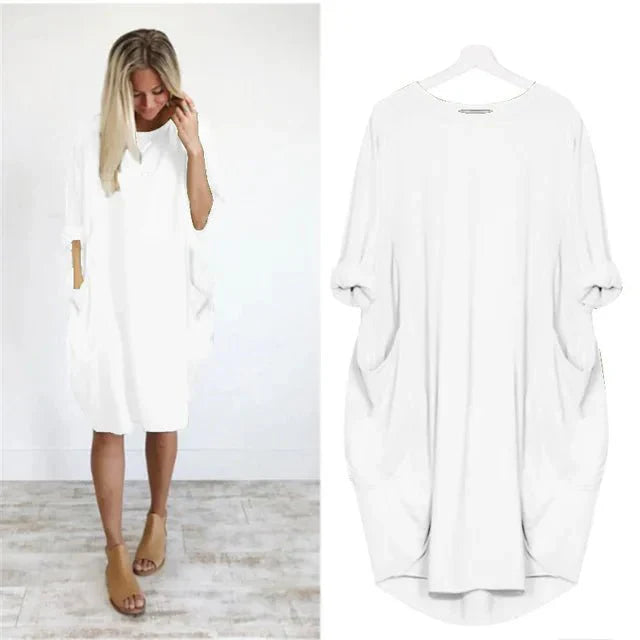 Gina™ | Elegant Pocket Dress