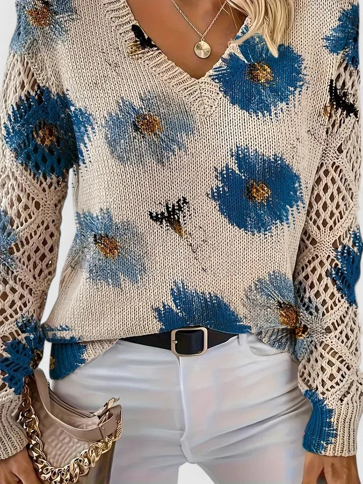 Ellie™ | Elegant Floral Pullover