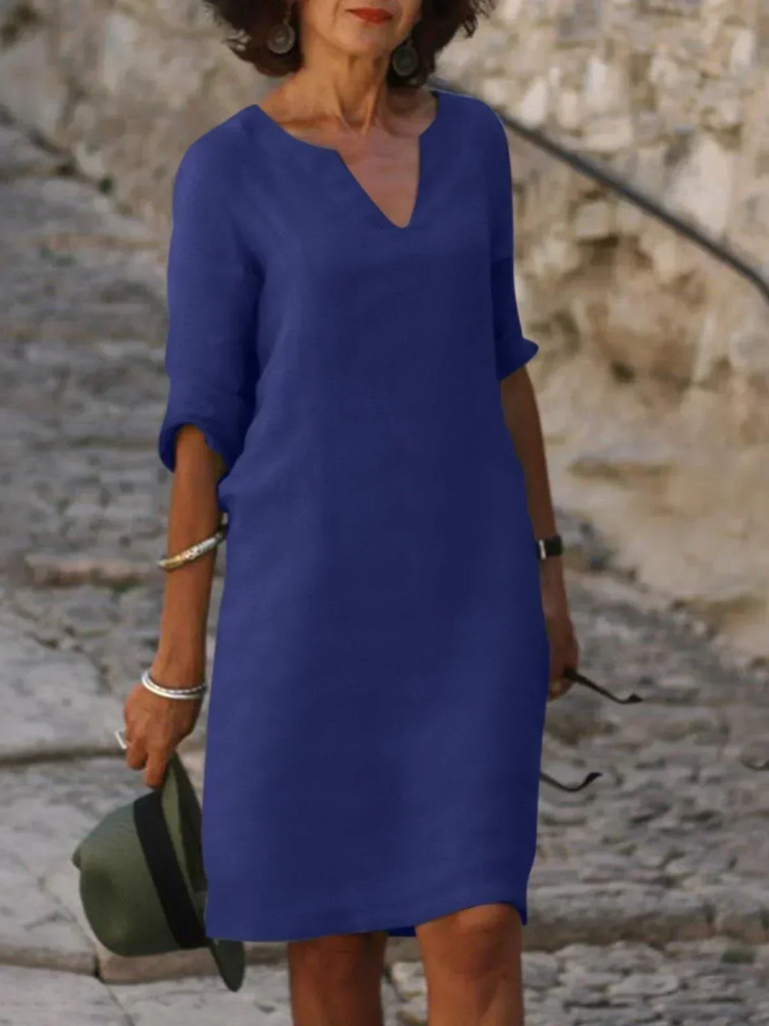 Skylar™ | Elegant Dress with V-Neck