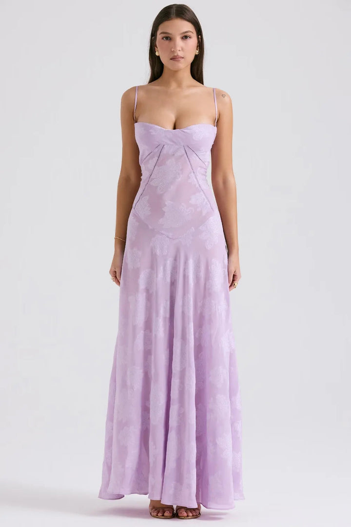 Gretchen™ | Long Summer Dress with Open Back and Adjustable Straps